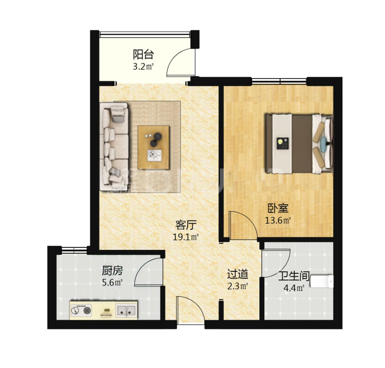 李桃园33号楼02户型