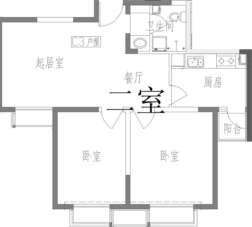 德锦里12号楼03户型